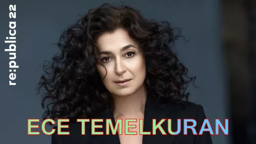 Porträtfoto von #rp22-Sprecherin Ece Temelkuran