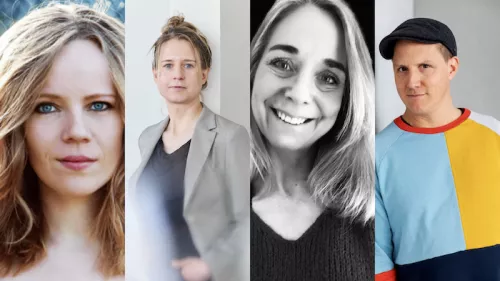 Das Foto zeigt Sarah Bosetti, Maren Urner, Annette Dowideit und Sebastian23