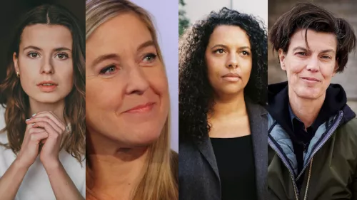 Foto von Constanze Kurz, Alice Hasters, Luisa Neubauer und Carolin Emcke 