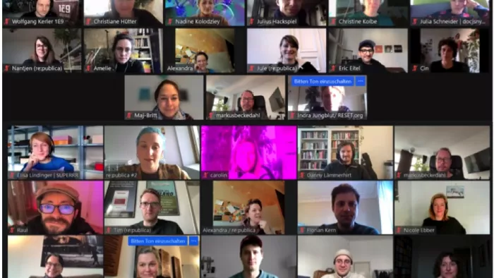 Track Teams rp23 Zoom Screenshot Workshop mit 38 Personen