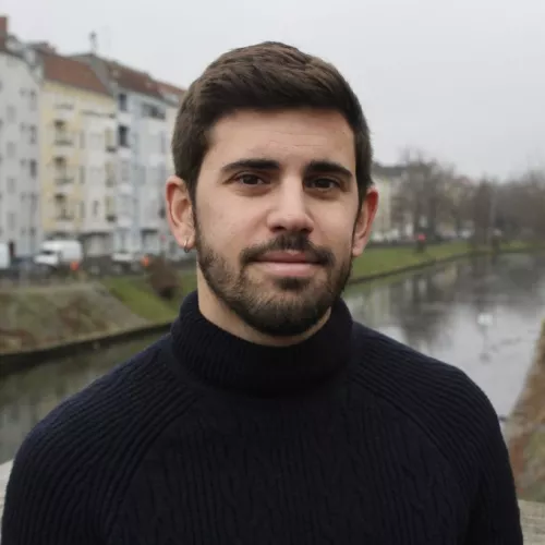 Journalist Enrique Anarte Lazo in Berlin.