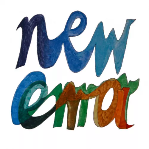 handgemalte schrift, überlagernd: new era / new error